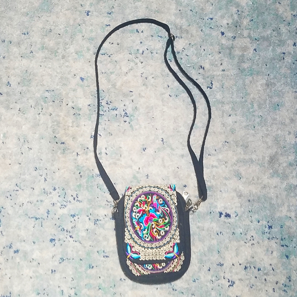 Floral cross body bag